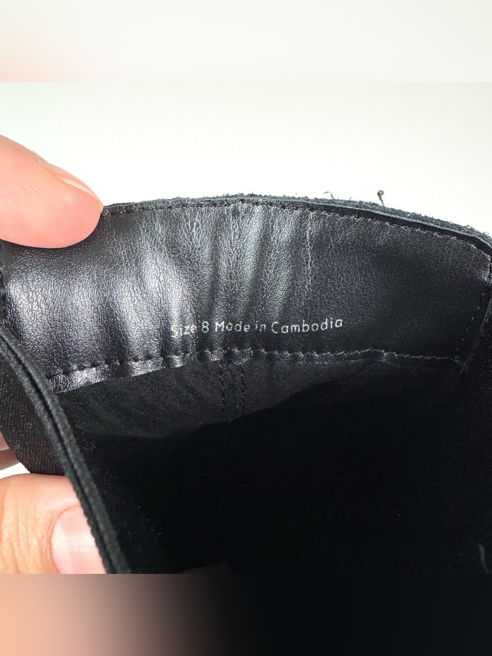 Dolce Vita Shadie H2O Black Leather Ankle Boots Western Sleek Minimalist Size 8 - Picture 10 of 11